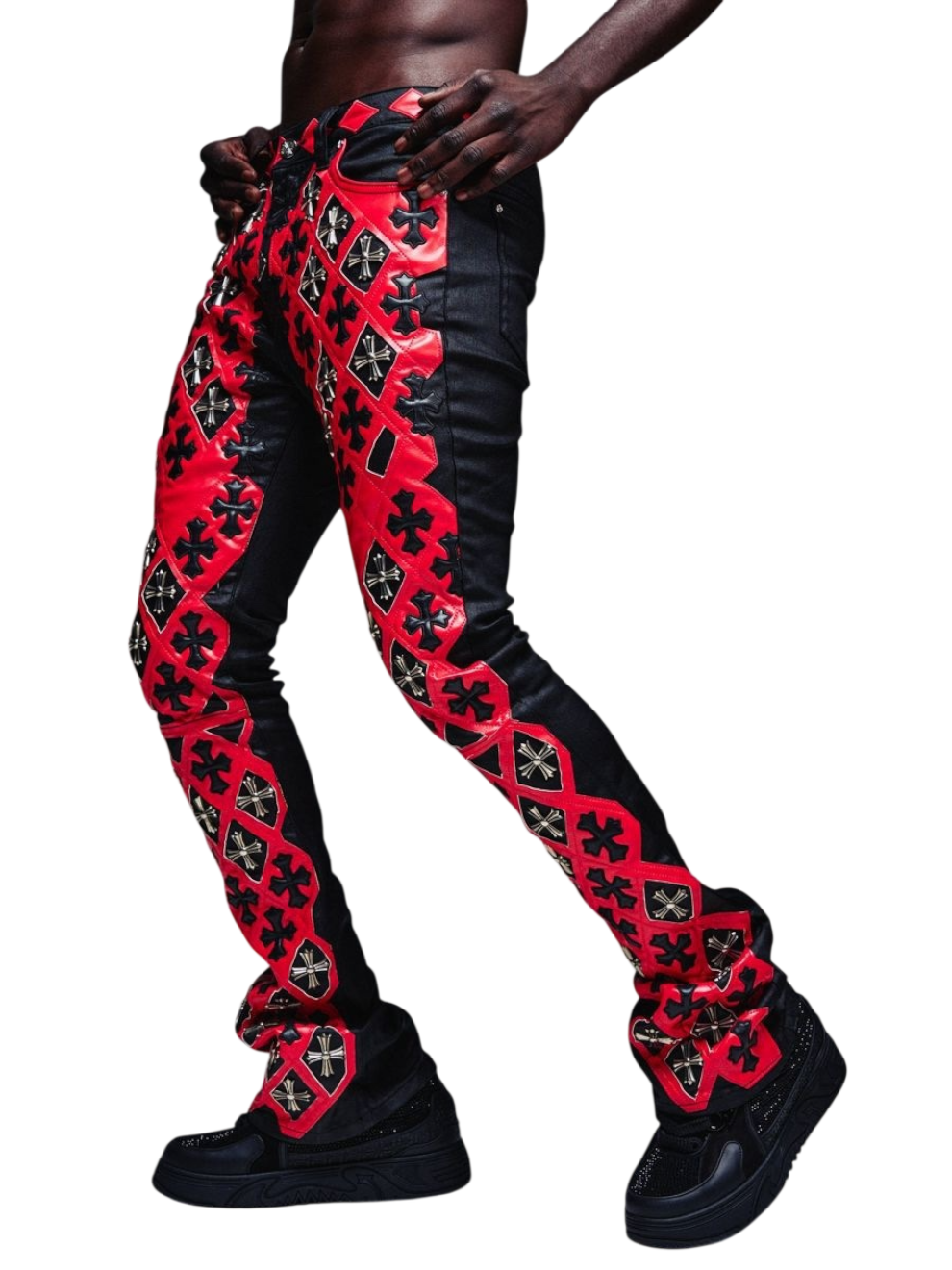 Guapi Crimson Relic Waxed Denim Red/Black
