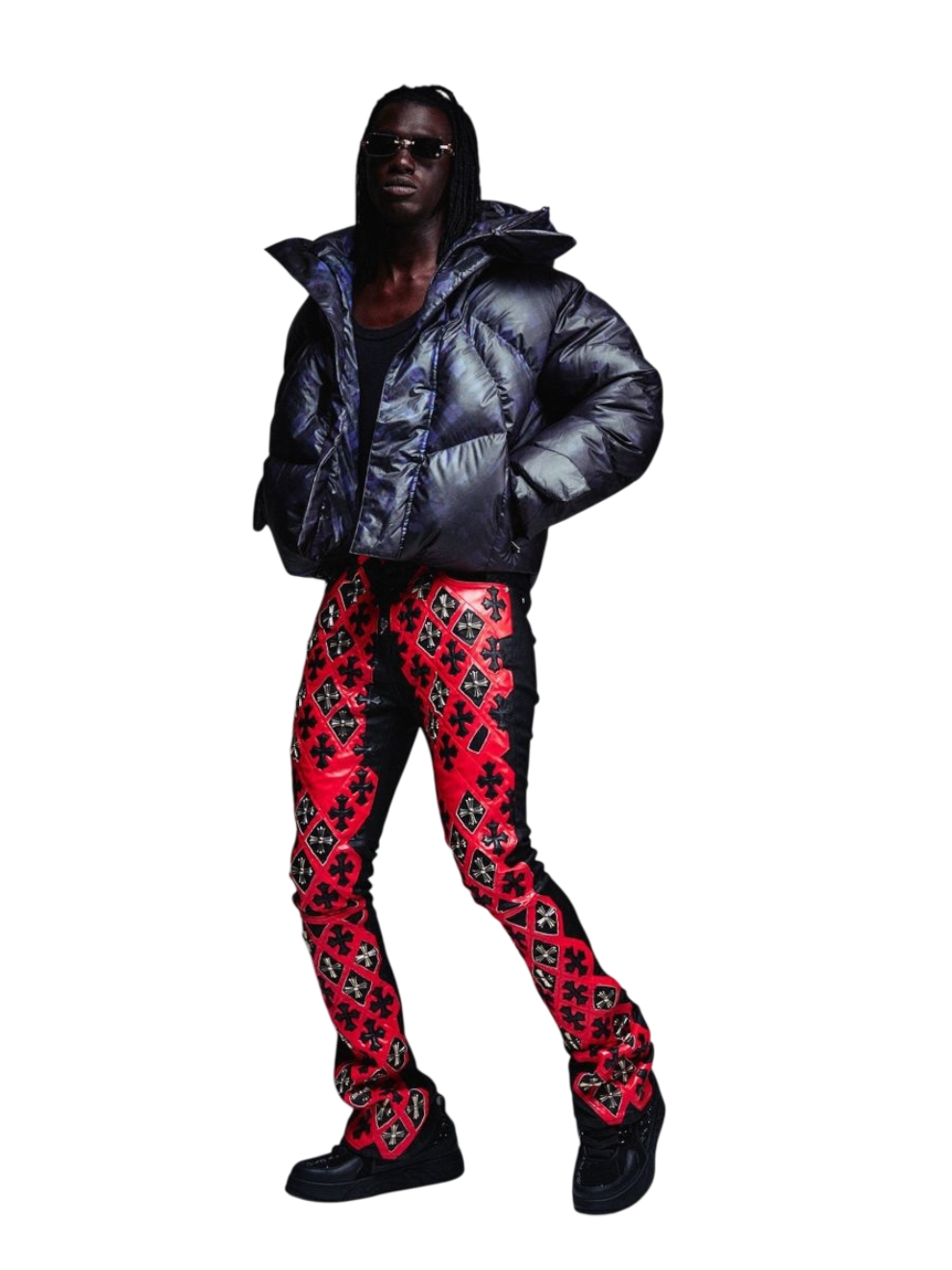 Guapi Crimson Relic Waxed Denim Red/Black