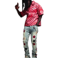 Guapi Wine Red Vintage Stars Denim
