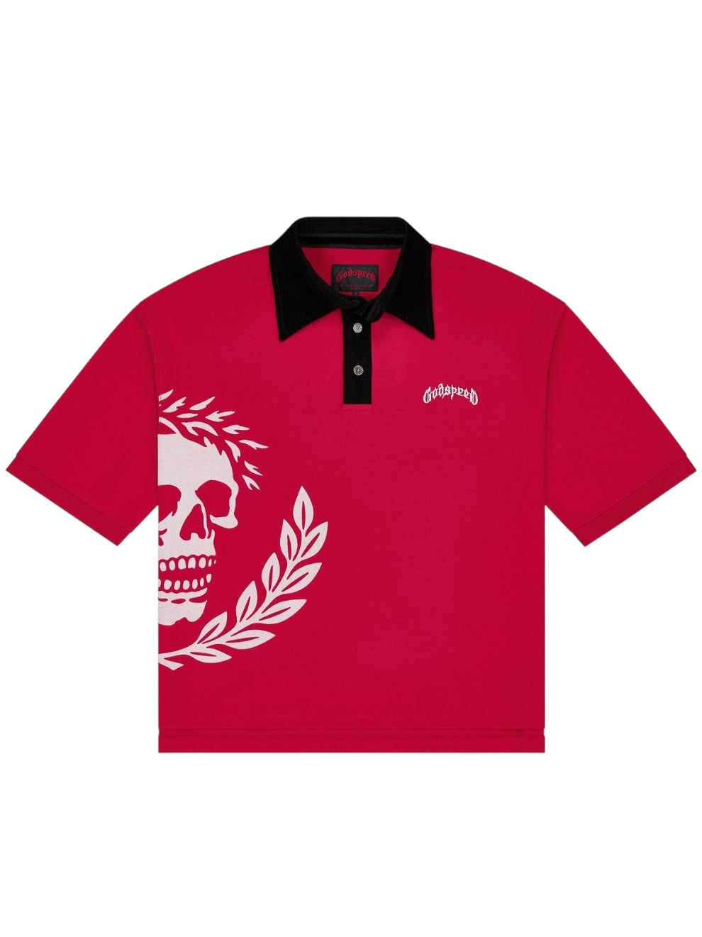 Godspeed Victor Oversized Crest Polo Red