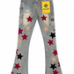 Guapi Wine Red Vintage Stars Denim