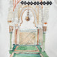 The Al Ain AMHX-S821 Makan T-shirt by AL AIN features a watercolor arched doorway with lantern, tiled decor, and "AL AIN ACADÉMIE" text. Made in Italy from 100% cotton in a natural finish.