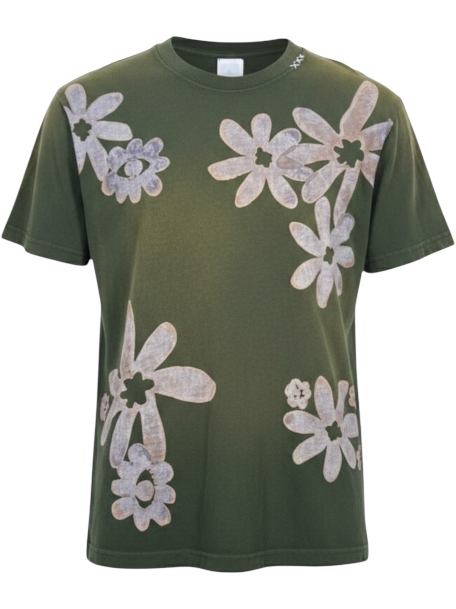 Alchemist Block Print S/S Tee Moss Green