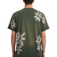 Alchemist Block Print S/S Tee Moss Green