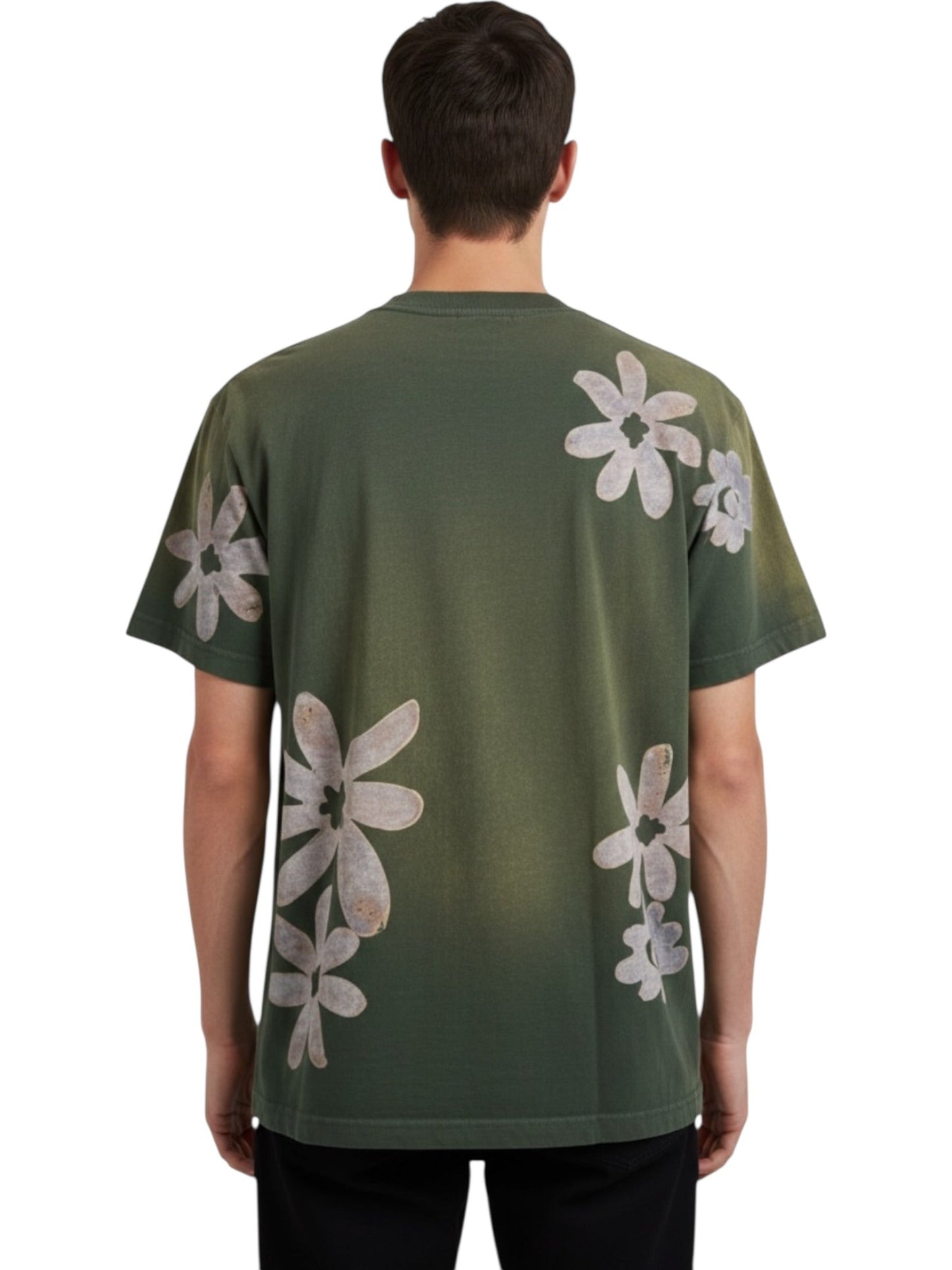Alchemist Block Print S/S Tee Moss Green