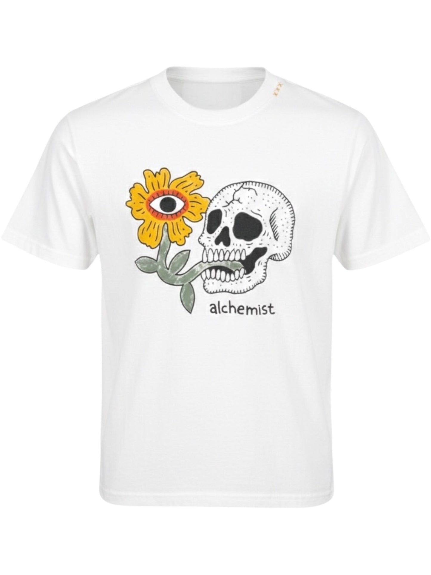 Alchemist Floral Skull Tee 2 White