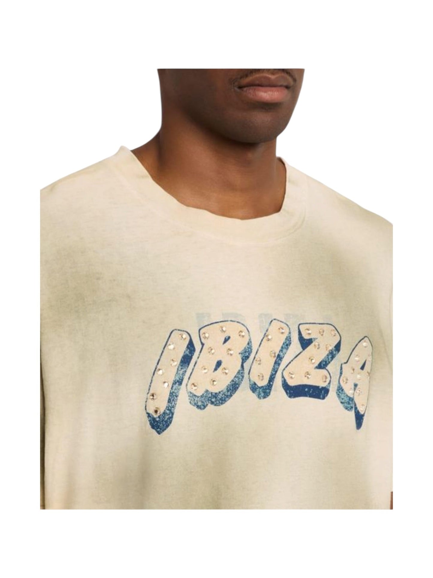 Alchemist Ibiza T-shirt W/ Crystals Camo Wash