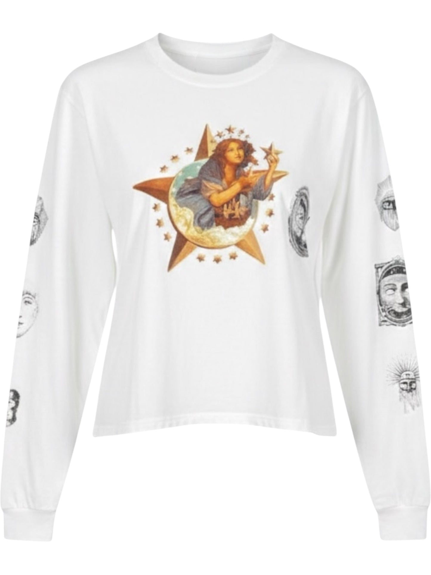 Alchemist Star Girl Long Sleeve T-shirt Optic White