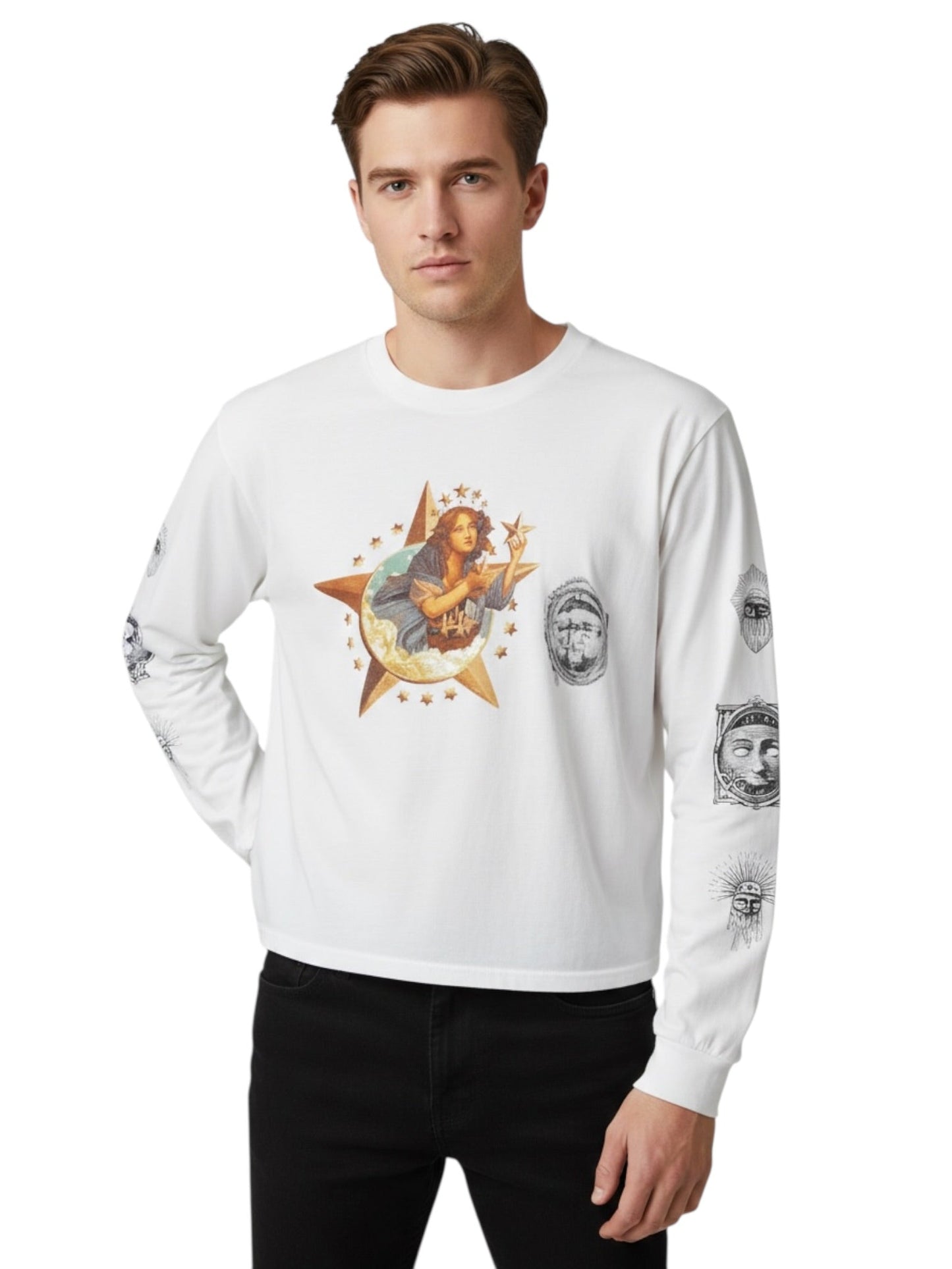 Alchemist Star Girl Long Sleeve T-shirt Optic White
