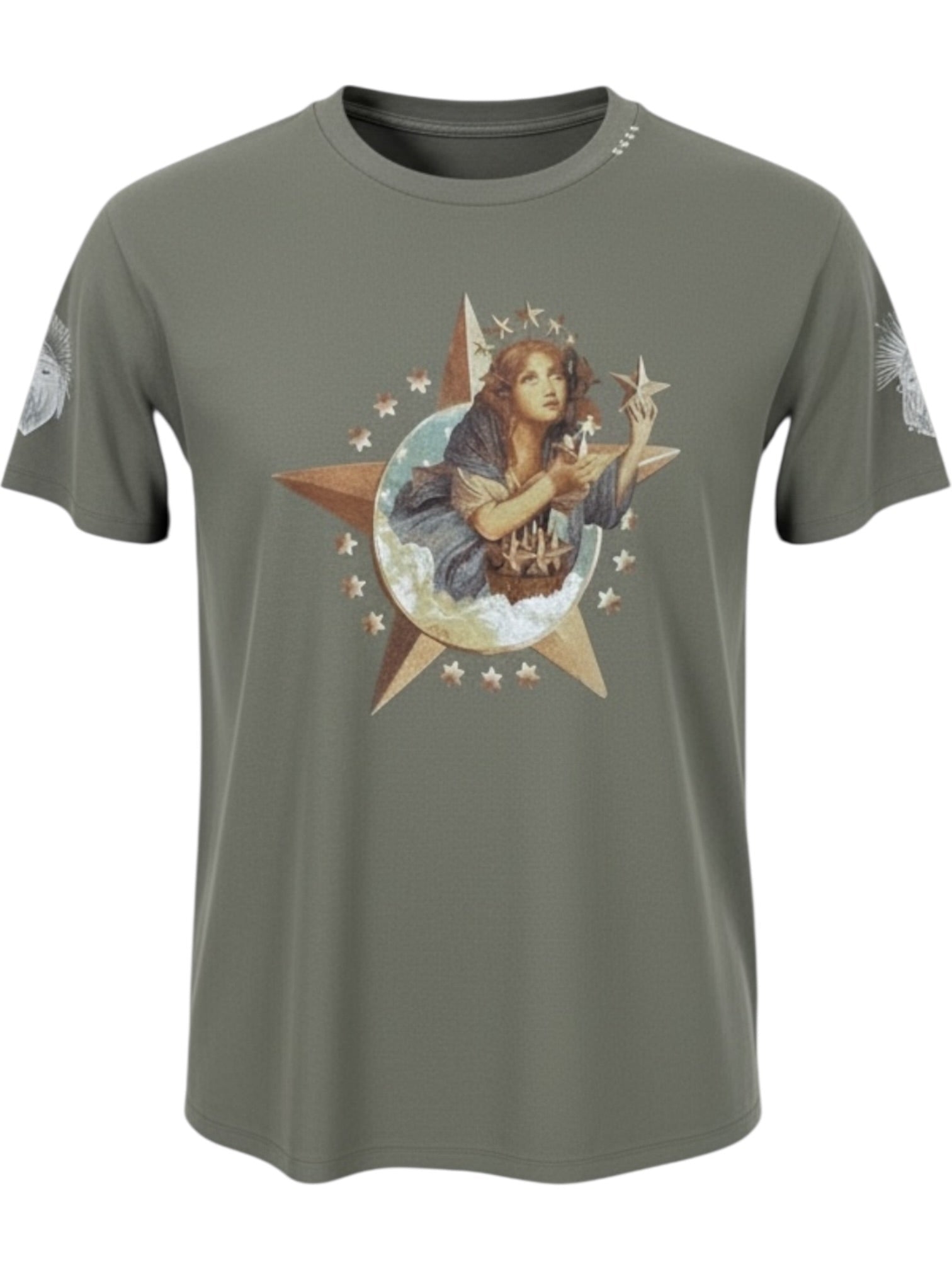 Alchemist Star Girl T-shirt Aged Green