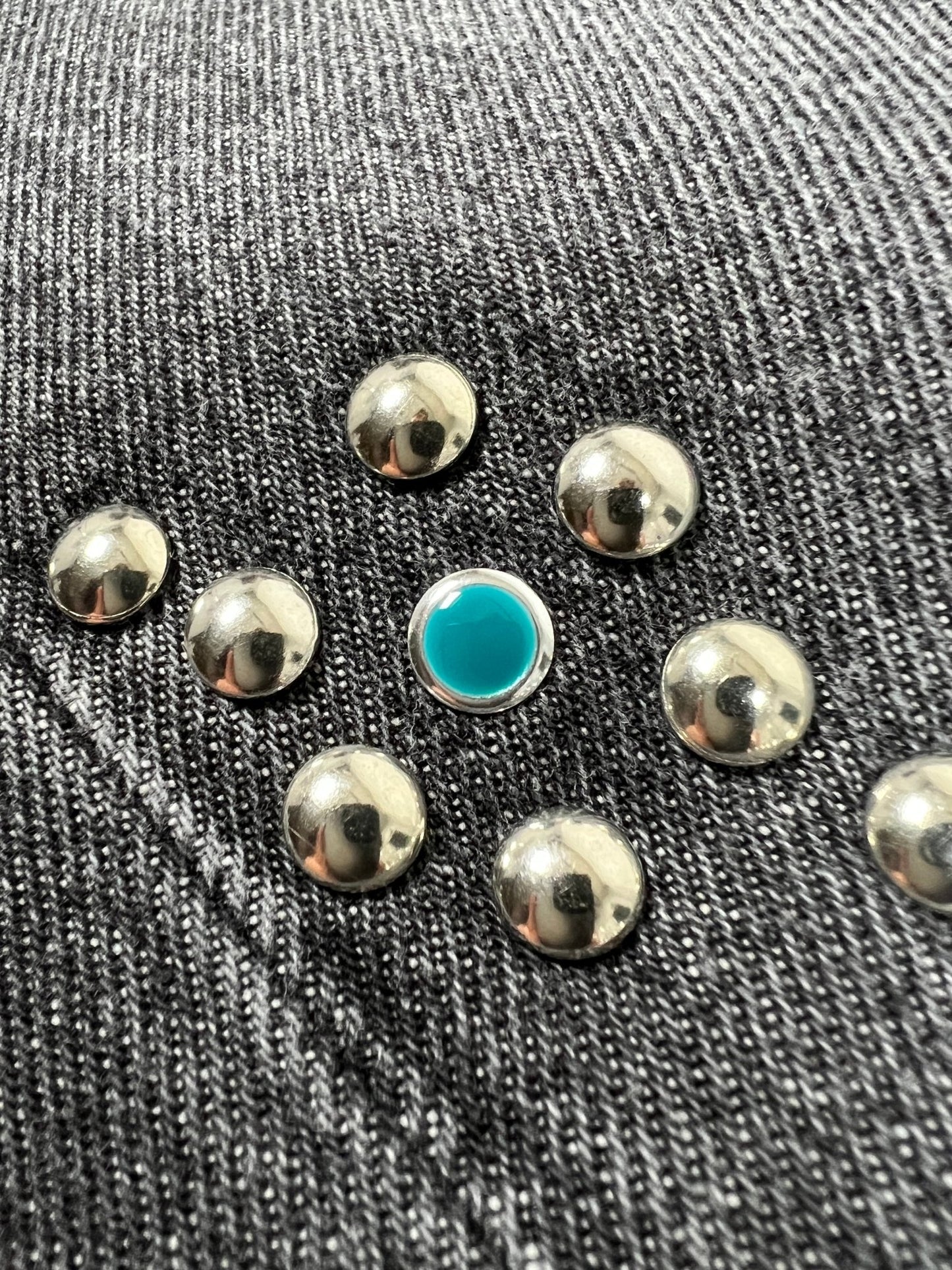 Alchemist Studio Jeans w/ Western Stud Stripe Black