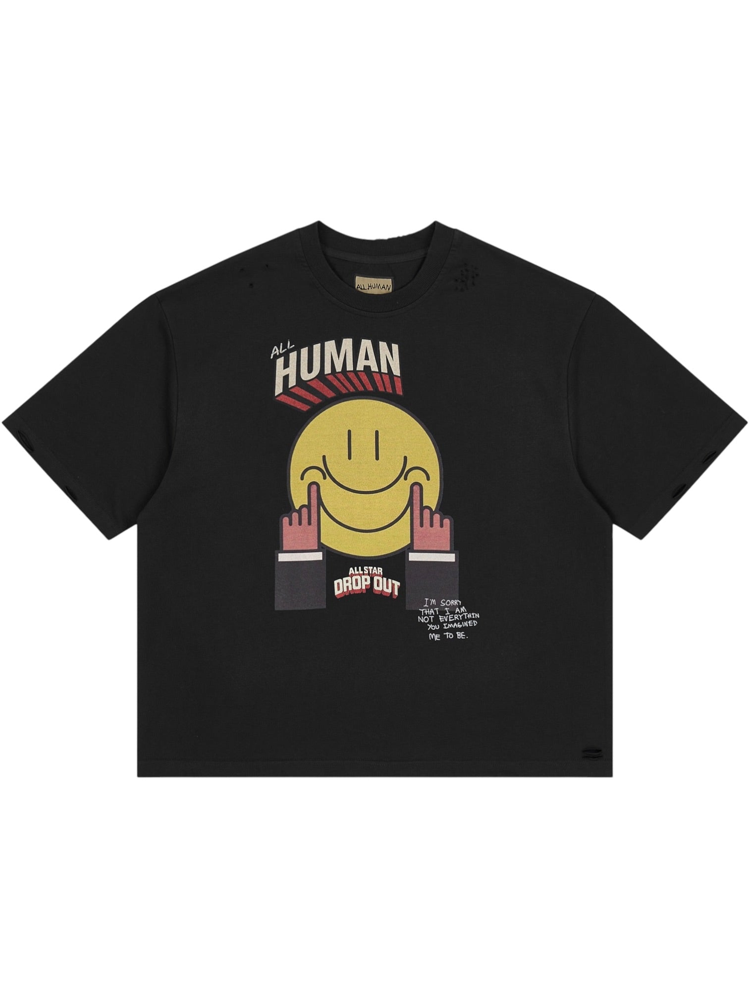 All Human Accepted T-shirt Black