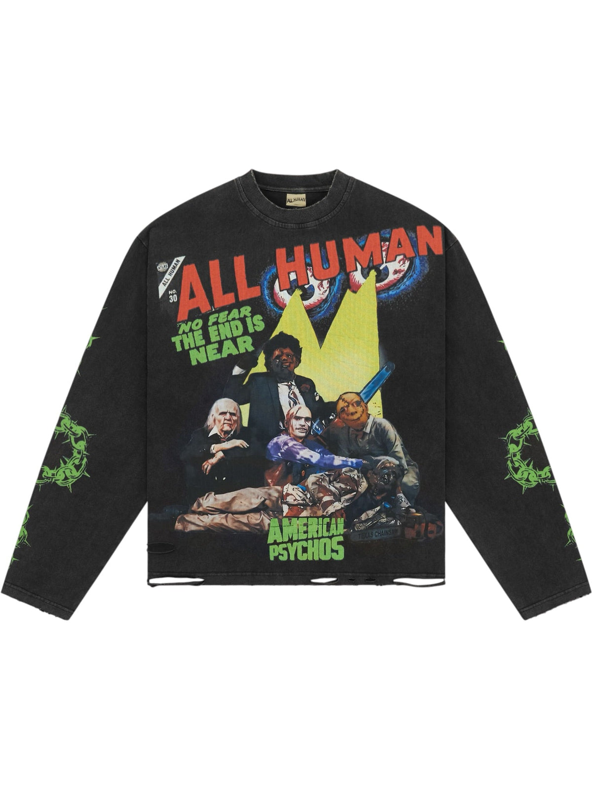 Probus All Human American Psychos Black All Human American Psychos Black BLACK WASH