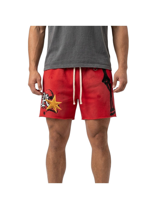 All Human Cherry Shorts Red Wash
