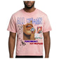 All Human Digits Tee Lt Pink Wash