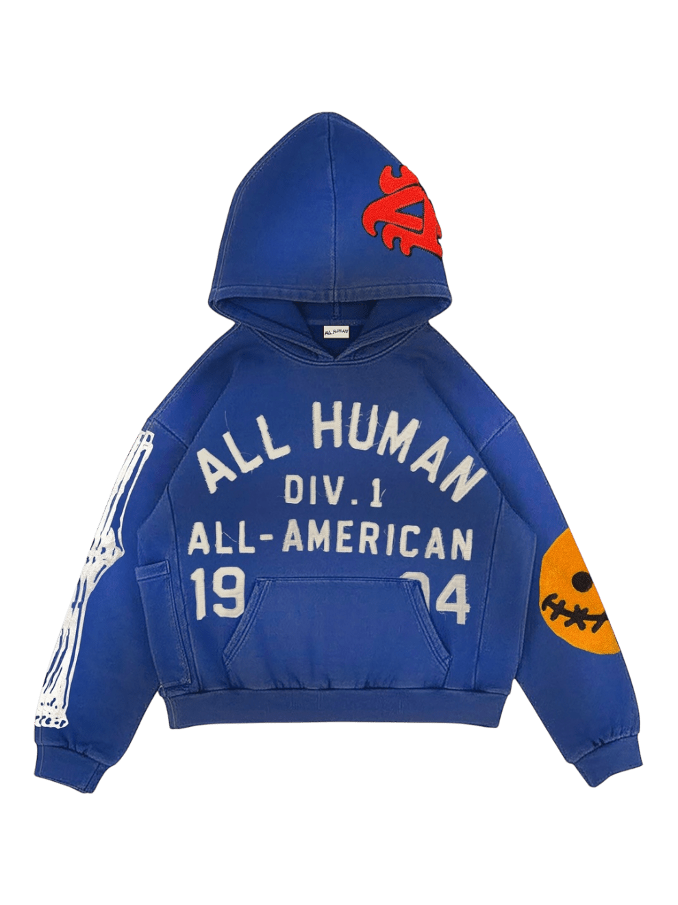 All Human El Perro Hoodie Blue Wash