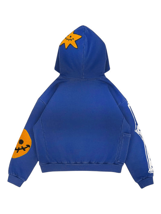 All Human El Perro Hoodie Blue Wash