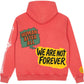 All Human End is Near Hoodie Red Wash