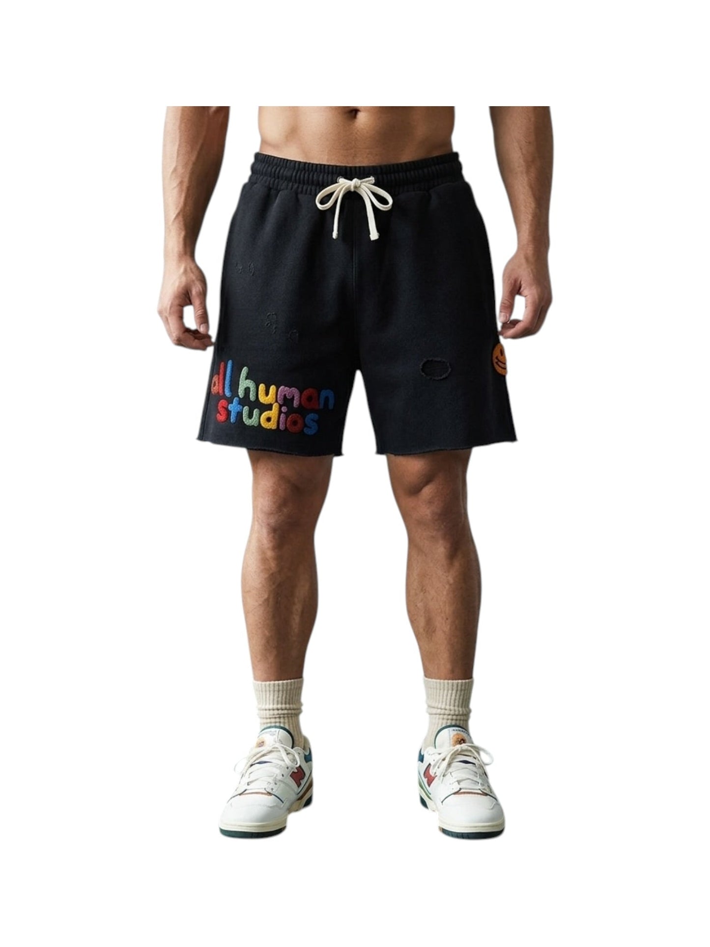 All Human Honeymoon Shorts Black Wash