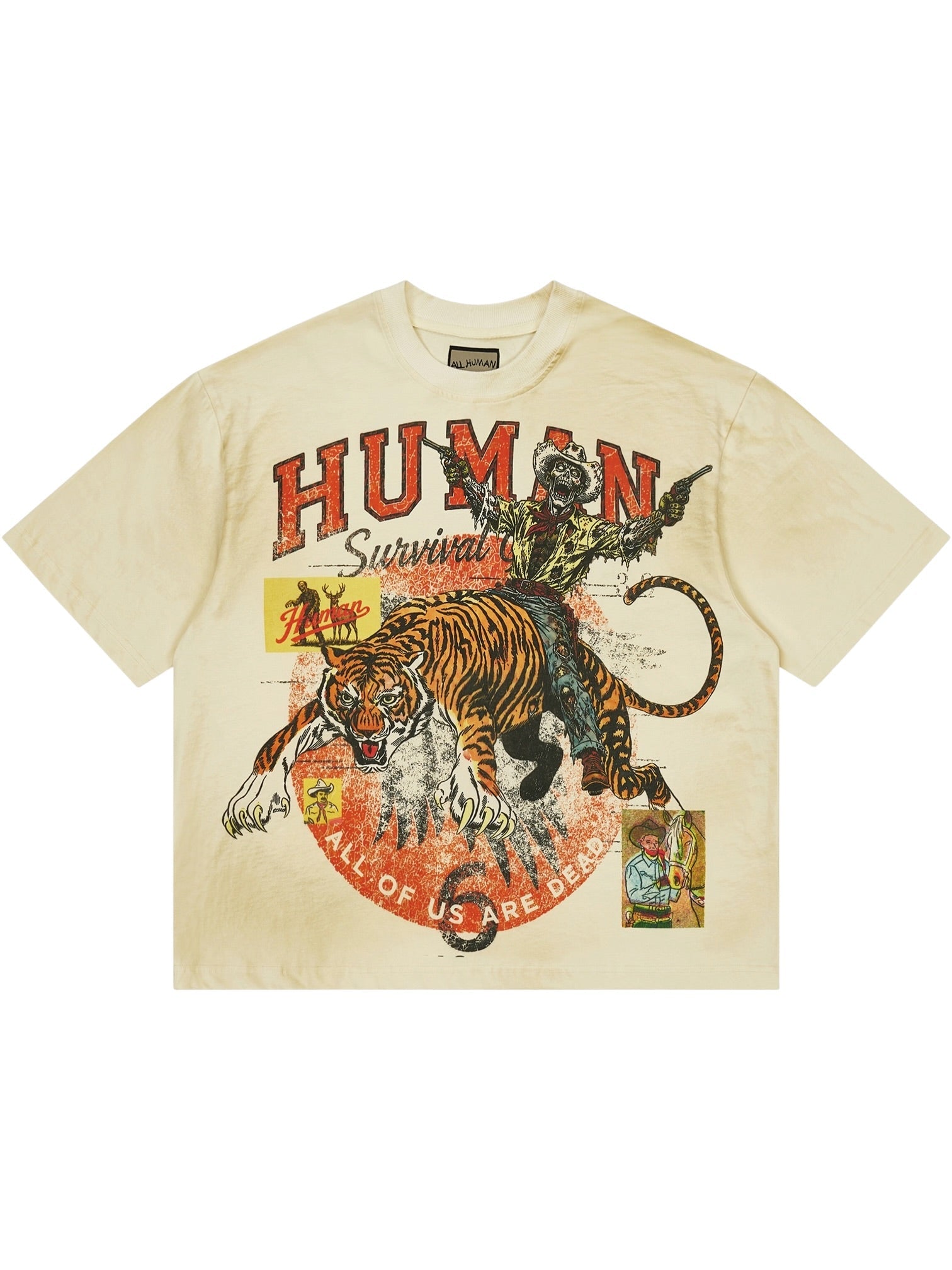 All Human Im Gone T-shirt Cream