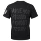 B Wood Outline Ghost Tee Black