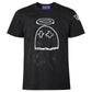 B Wood Outline Ghost Tee Black