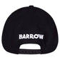 The Barrow F4bwuabc027 Trucker Nero/Black hat by BARROW features a black design with an adjustable strap and a 3D patch on the front, while "BARROW" is embroidered in white on the back.