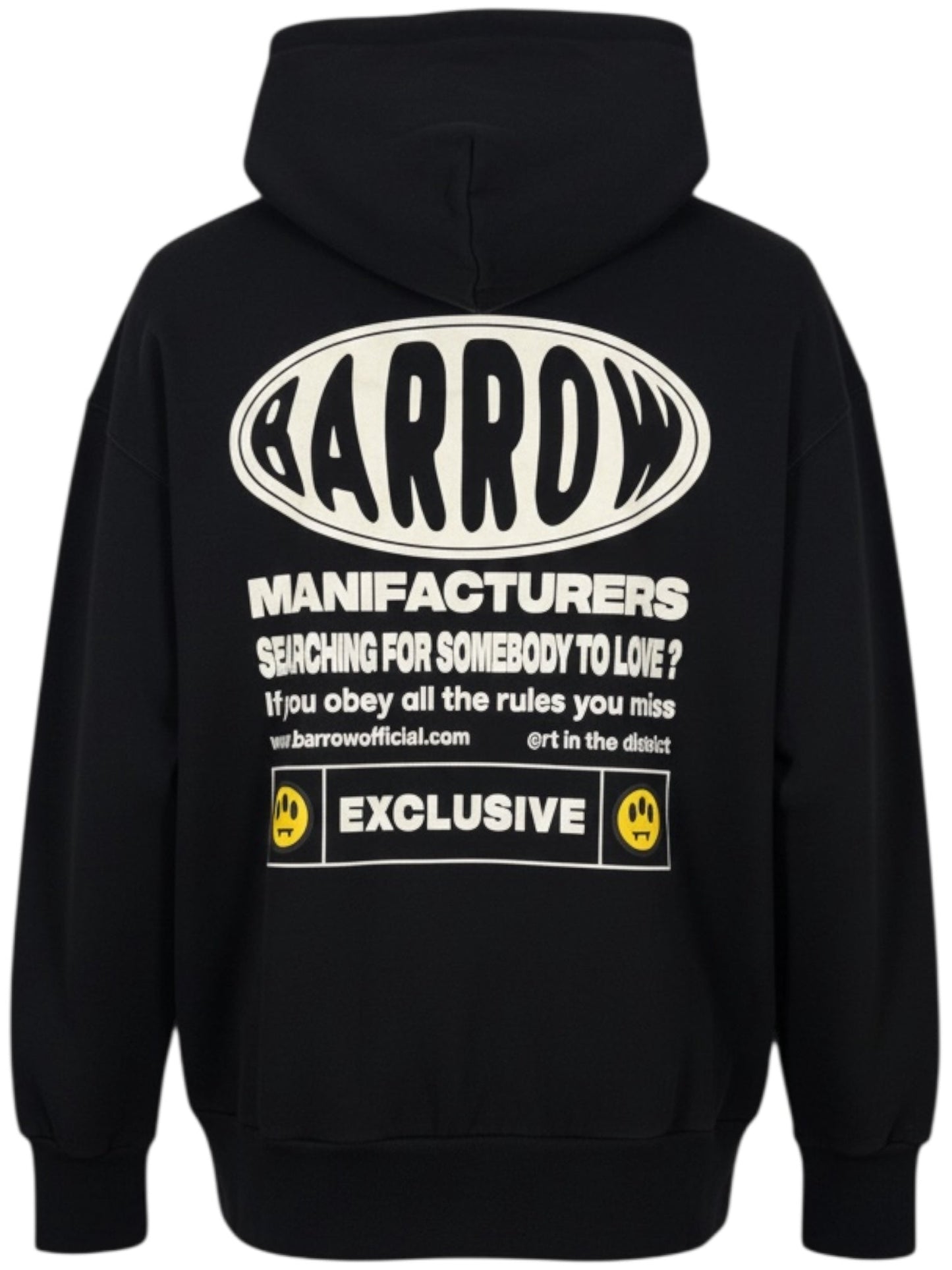 Barrow S5BWUAHS063 Hoodie Unisex Nero/Black
