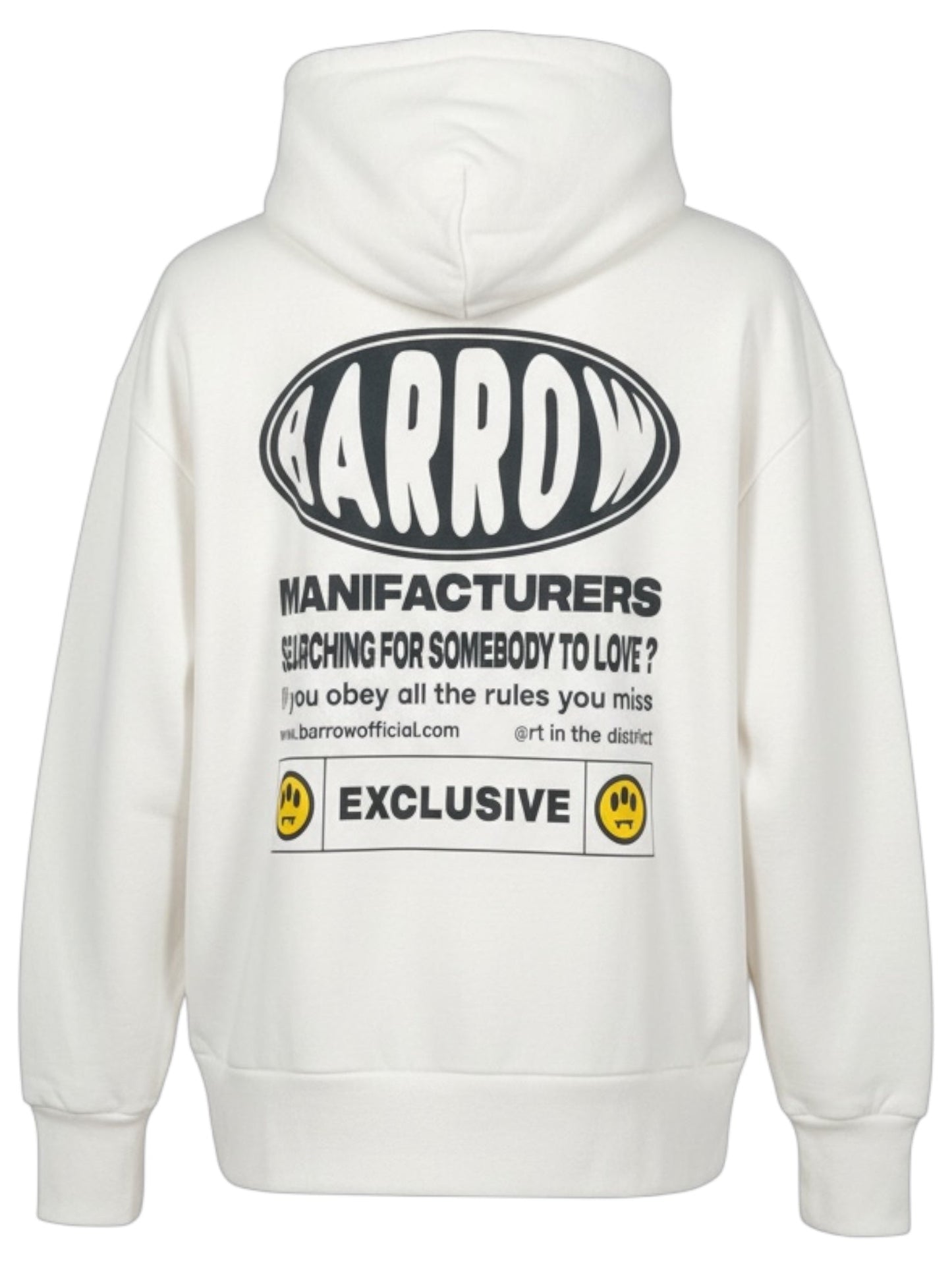Barrow S5BWUAHS063 Hoodie Unisex Vanilla