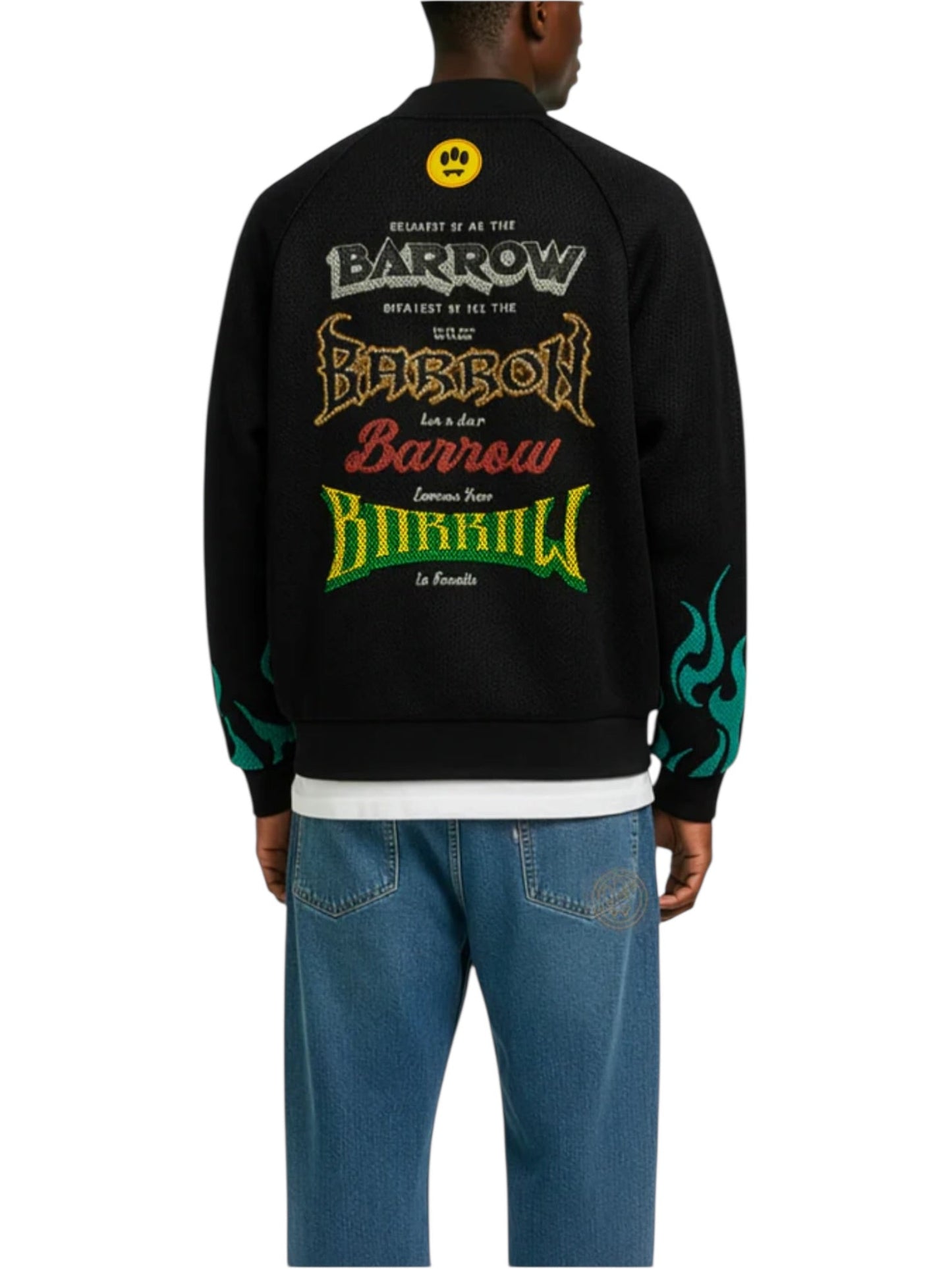 Barrow S6BWUABO026 Mesh/Nylon Jacket UNISEX  Black