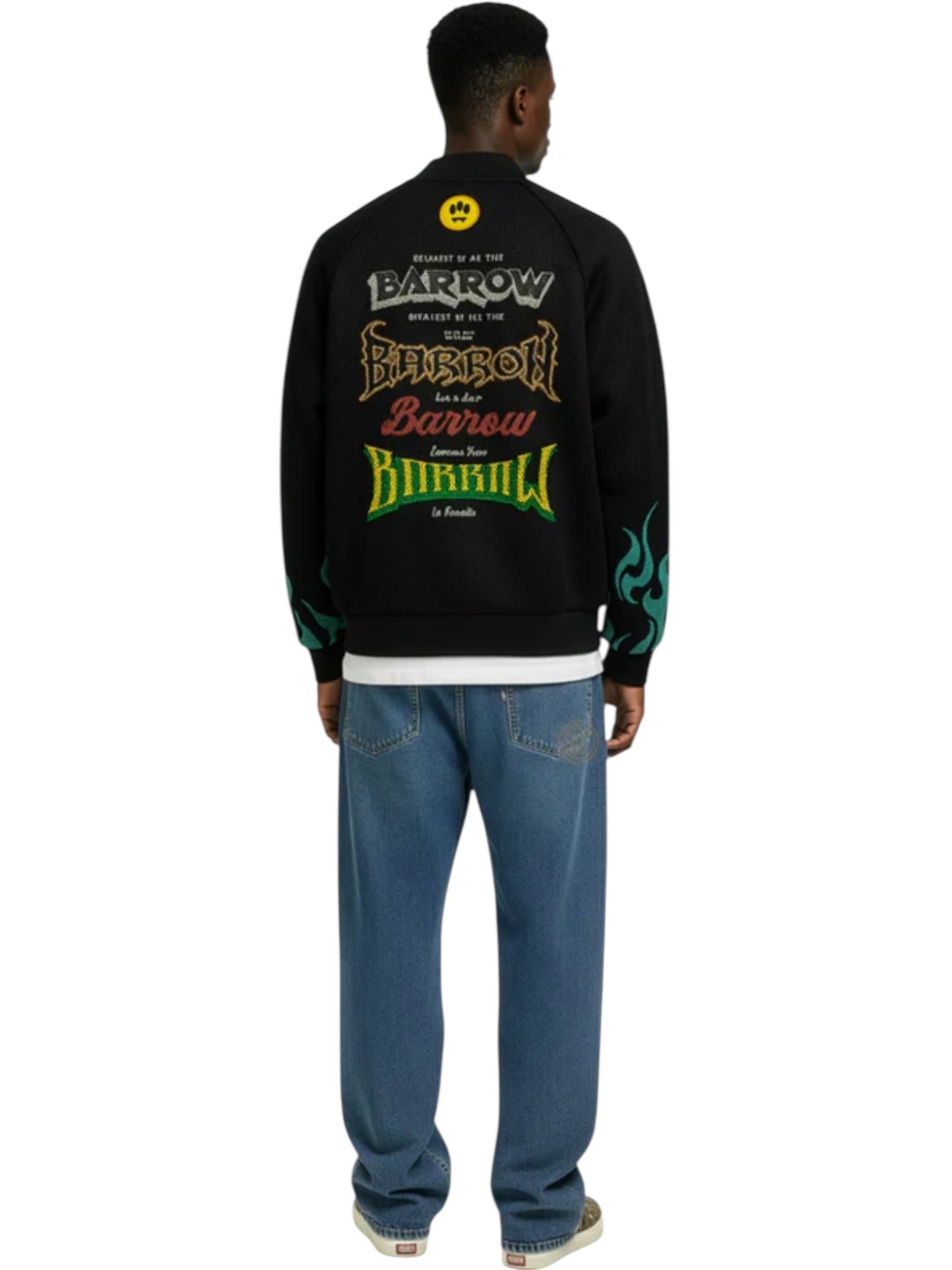 Barrow S6BWUABO026 Mesh/Nylon Jacket UNISEX  Black
