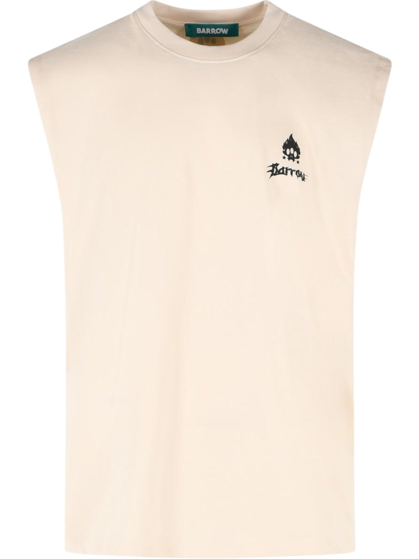 Barrow S6BWUATH023 Jersey Sleveless UNISEX Cream