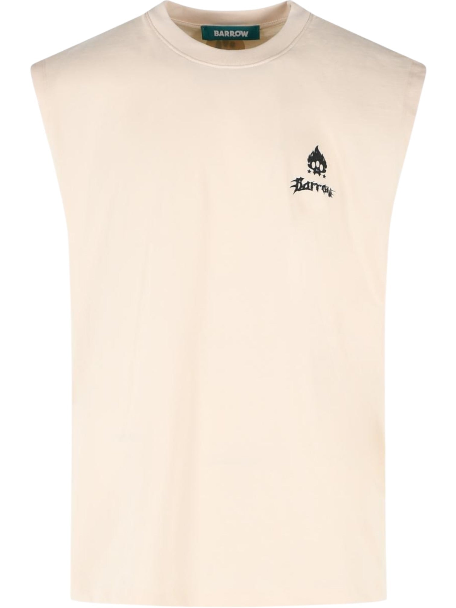 Barrow S6BWUATH023 Jersey Sleveless UNISEX Cream