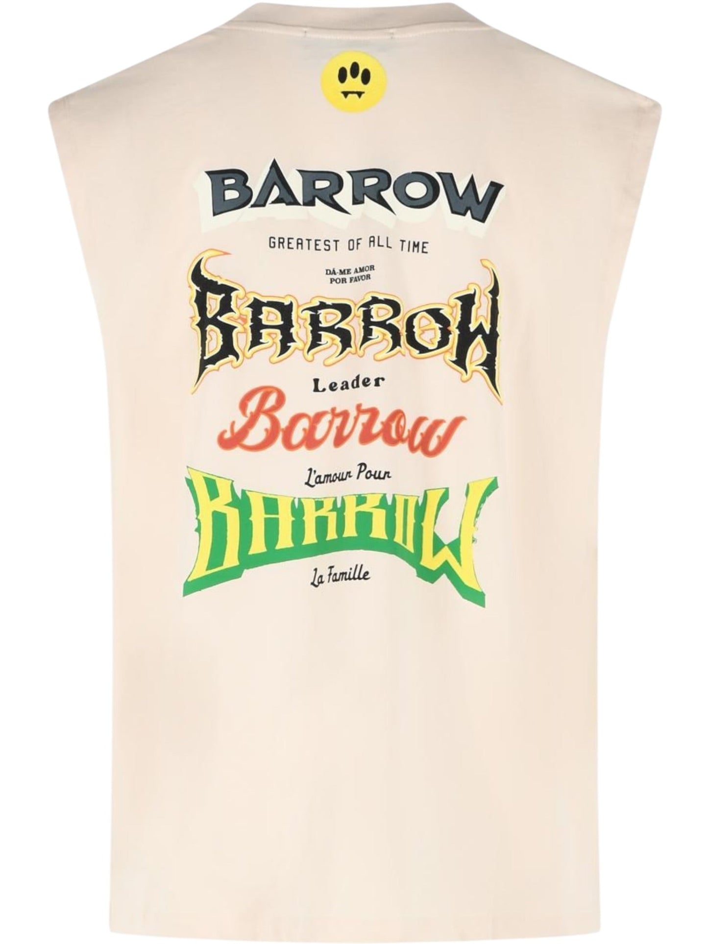 Barrow S6BWUATH023 Jersey Sleveless UNISEX Cream