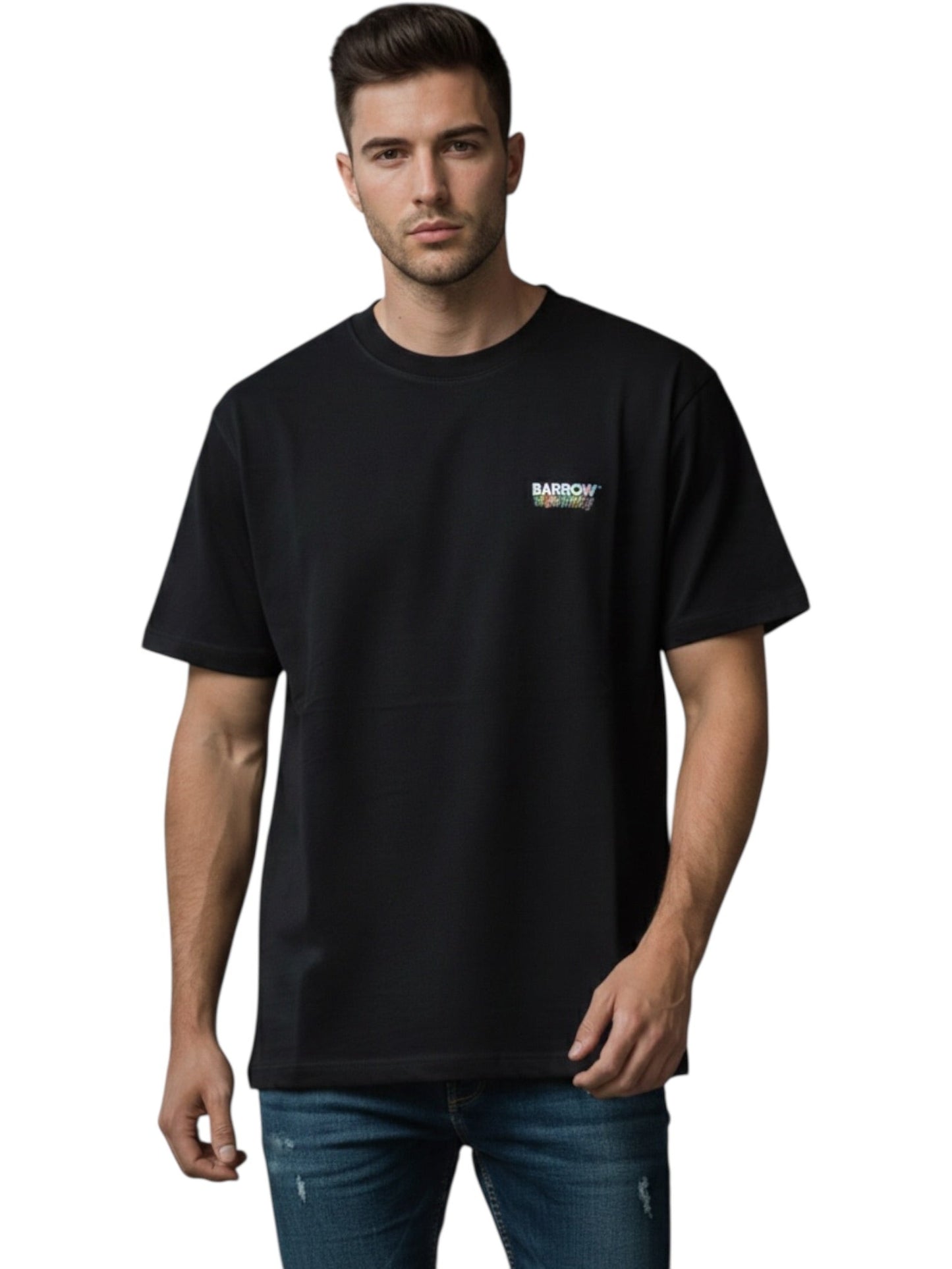 Barrow S6BWUATH032 Jersey T-shirt UNISEX Black