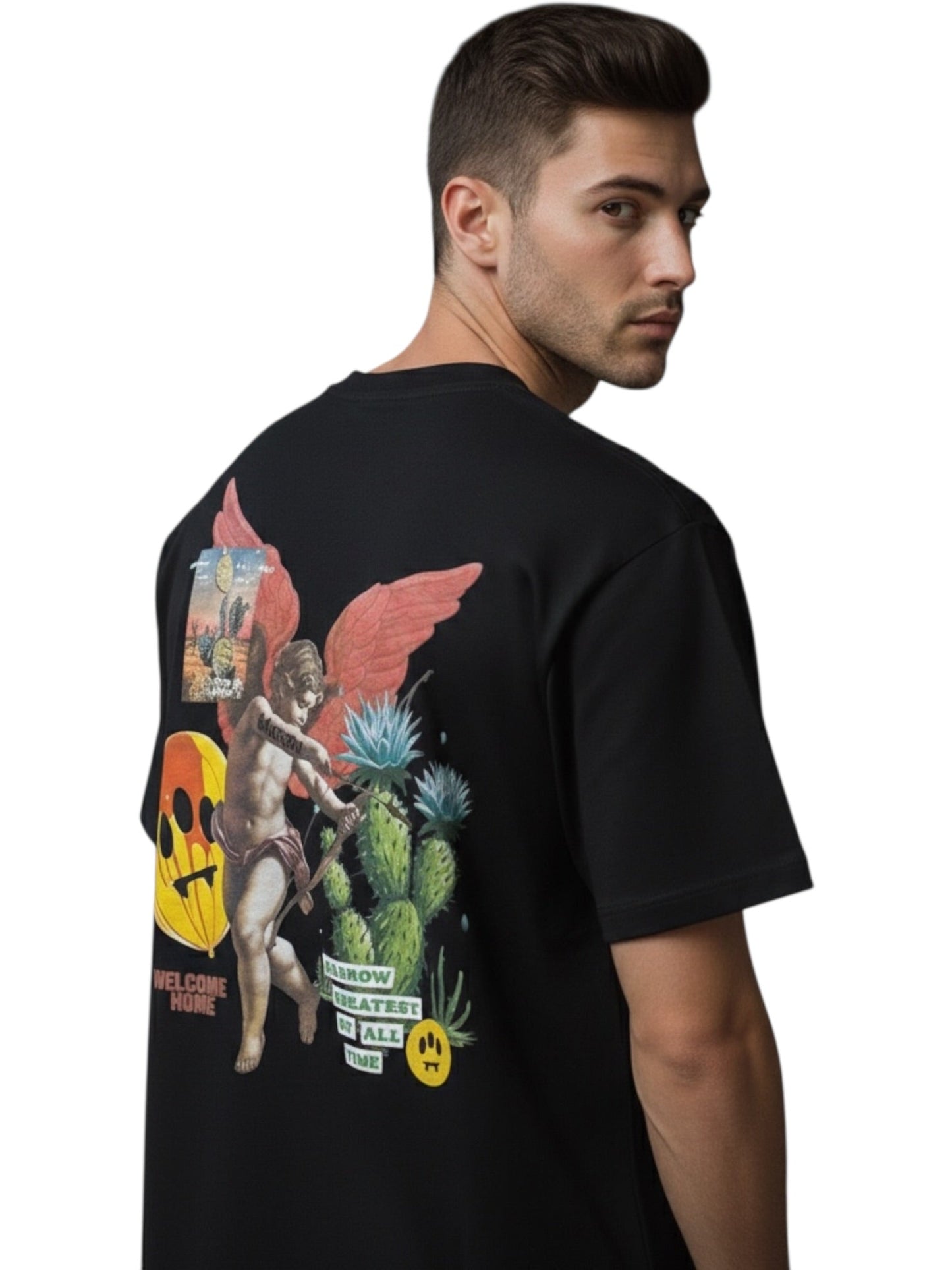 Barrow S6BWUATH032 Jersey T-shirt UNISEX Black