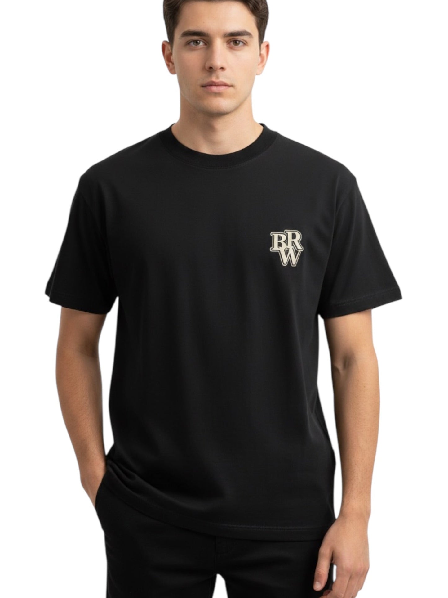 Barrow S6BWUATH103 Jersey T-Shirt UNISEX Black