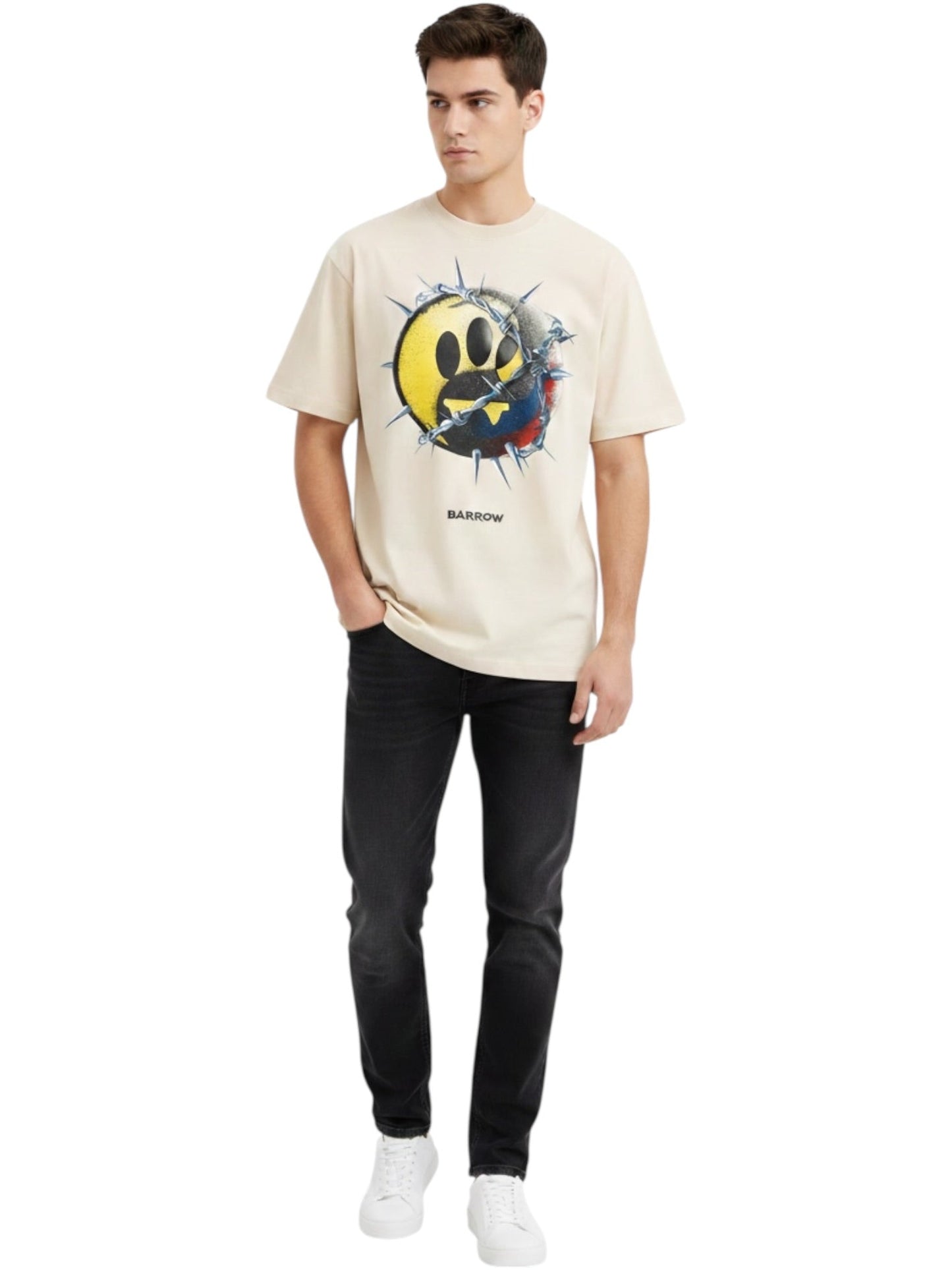 Barrow S6BWUATH103 Jersey T-Shirt UNISEX Sand