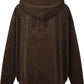 Birth Of Royal BC25SSHA01 Diamond Hoodie In Brown