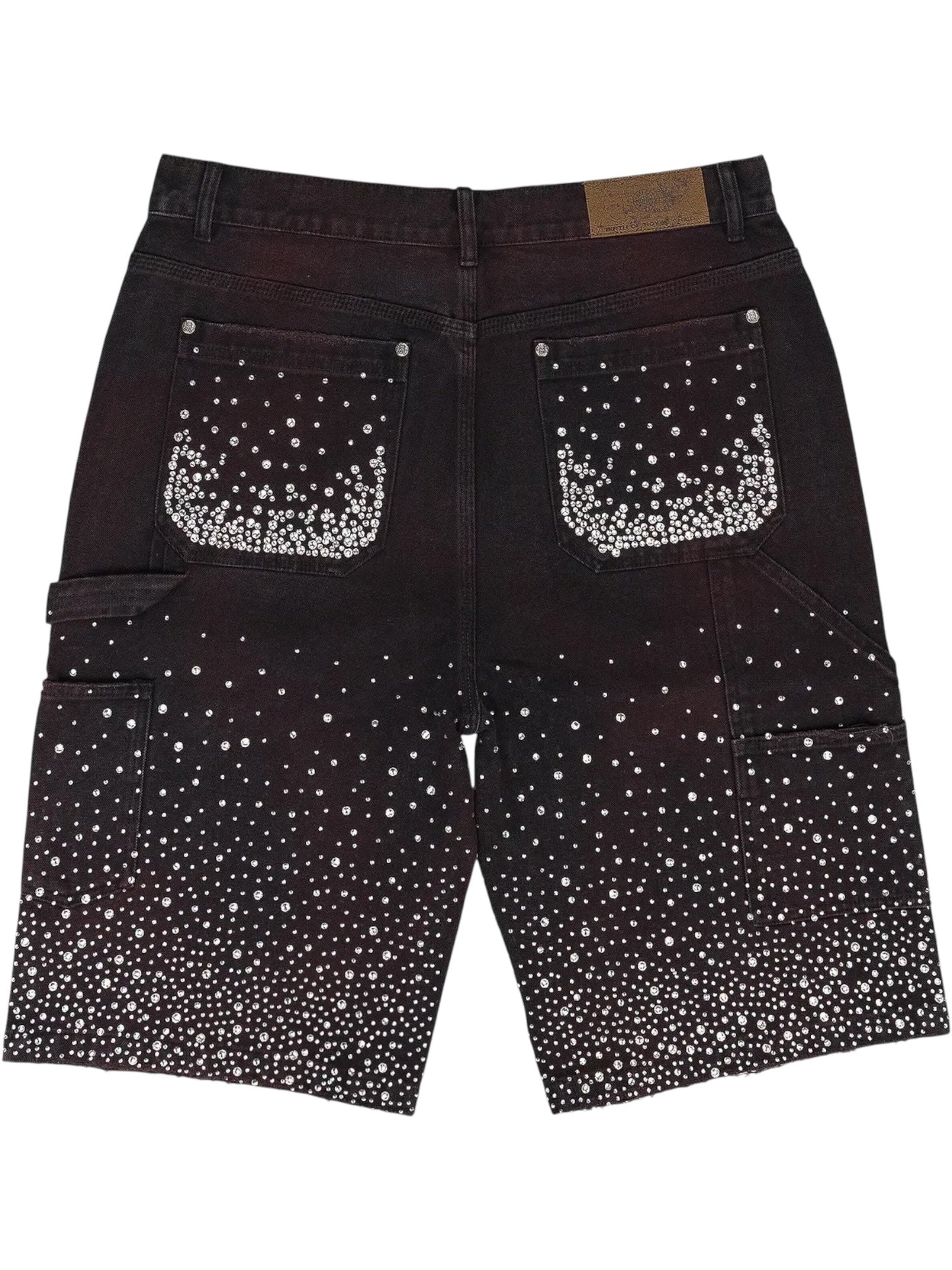 Birth Of Royal Child BC24SSSP02 Diamond Jorts in Black