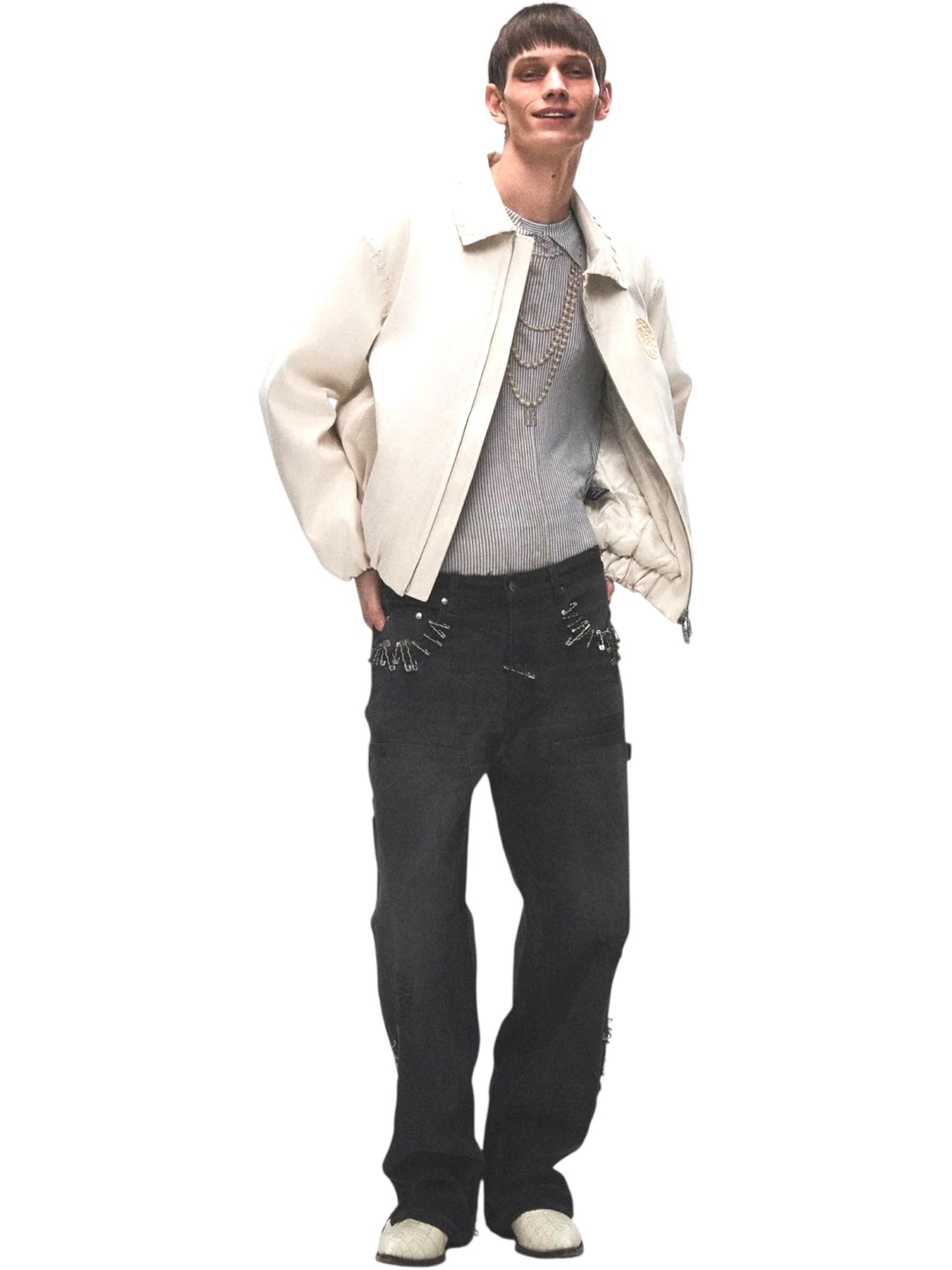 Birth Of Royal Child BC25SSPT02 Vintage Pin Carpenter Pants Black