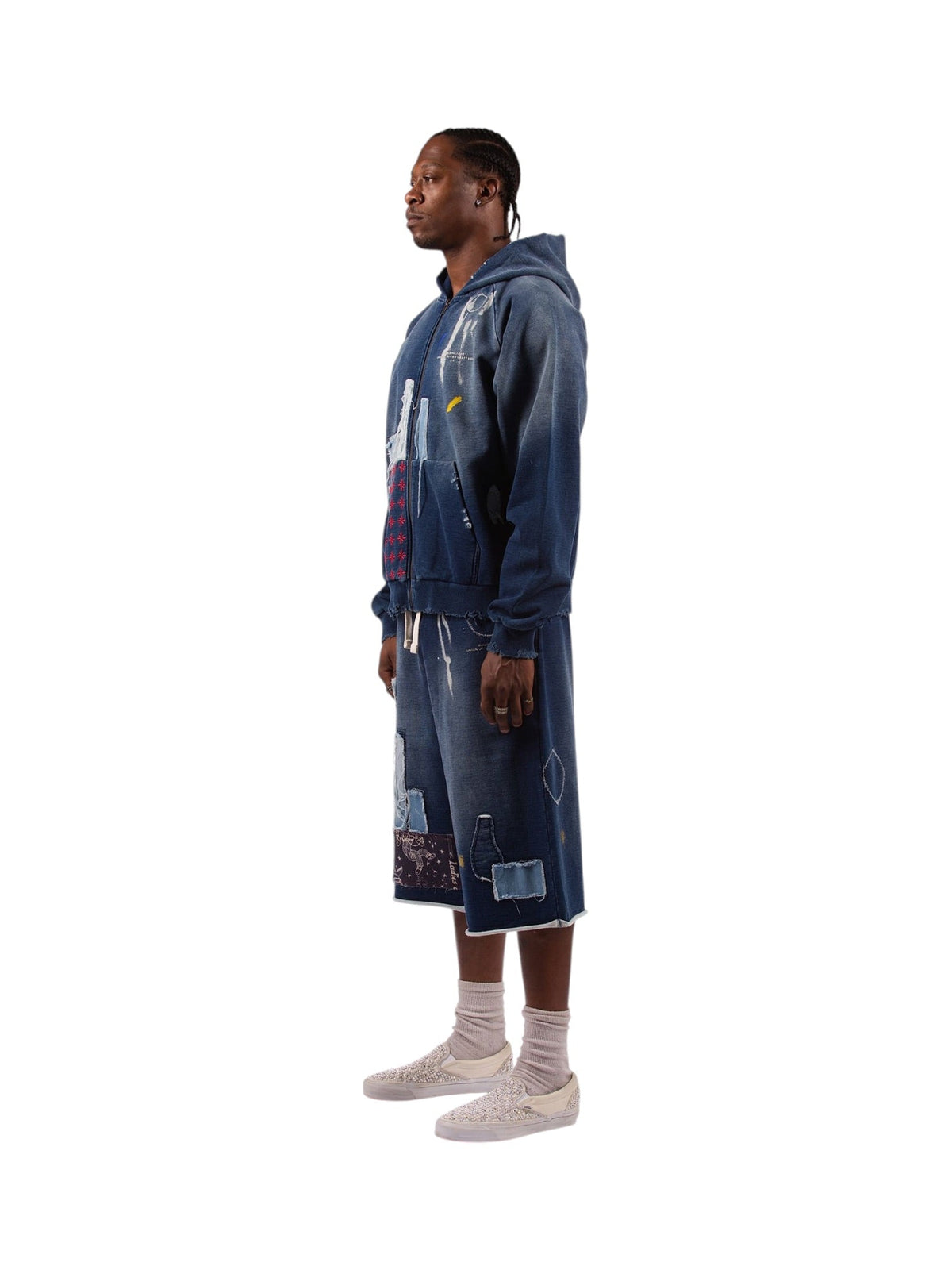 Probus Bldg4 C61-8305 Concrete Hoodie Bldg4 C61-8305 Concrete Hoodie INDIGO DYED
