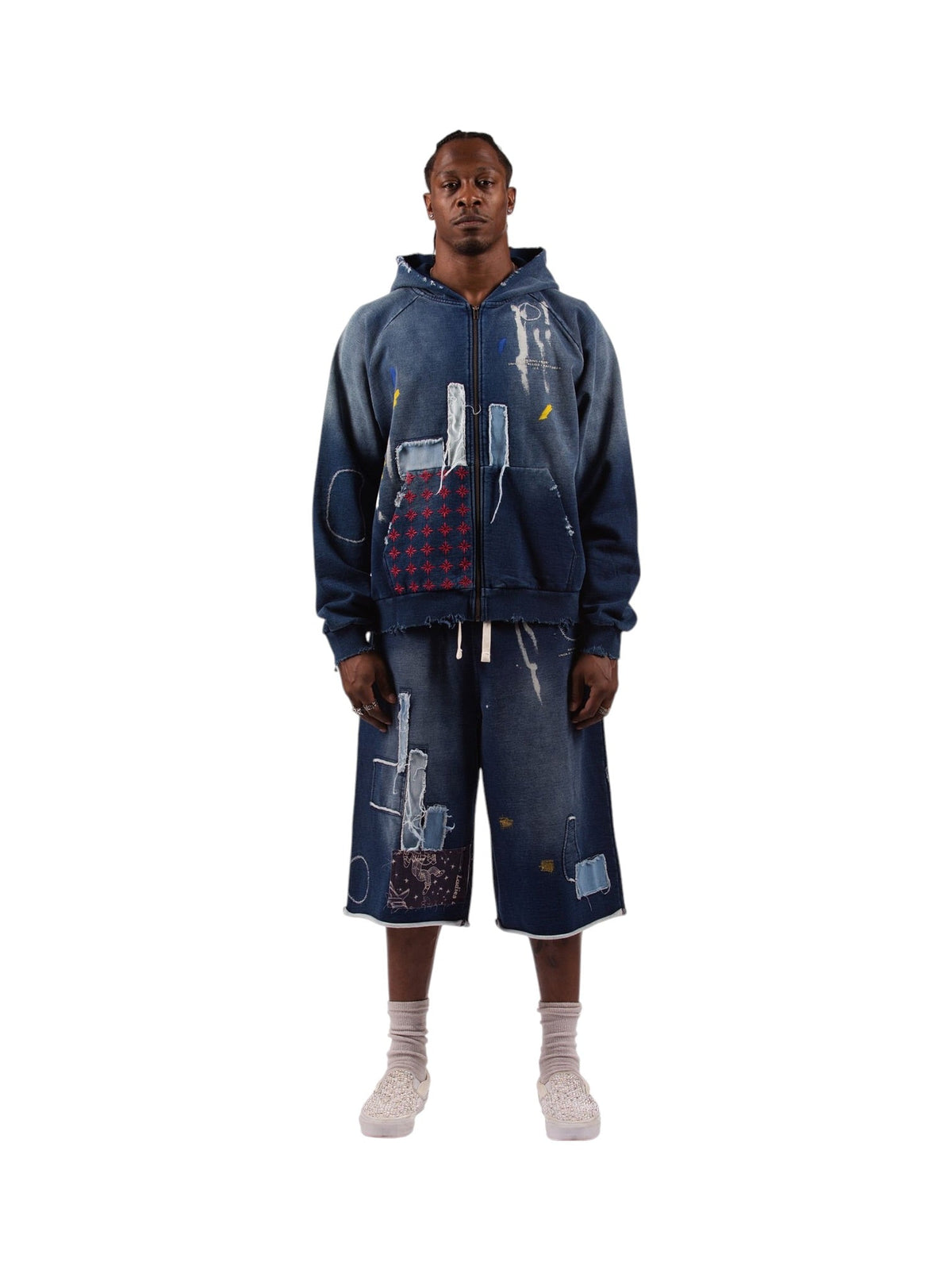 Probus Bldg4 C61-8305 Concrete Hoodie Bldg4 C61-8305 Concrete Hoodie INDIGO DYED