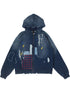Probus Bldg4 C61-8305 Concrete Hoodie Bldg4 C61-8305 Concrete Hoodie INDIGO DYED