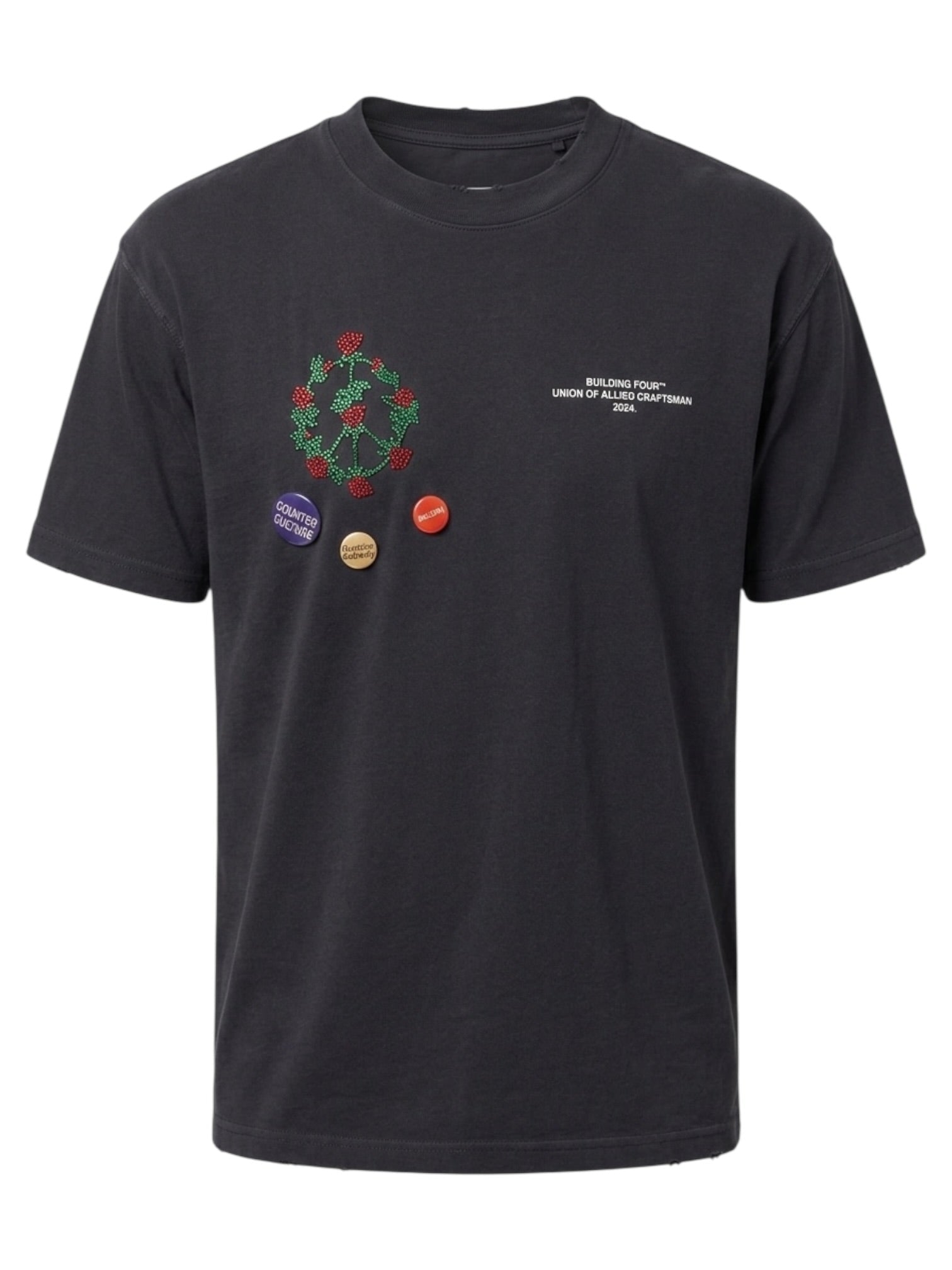 Bldg4 Collosseo SS Knit Charcoal Art