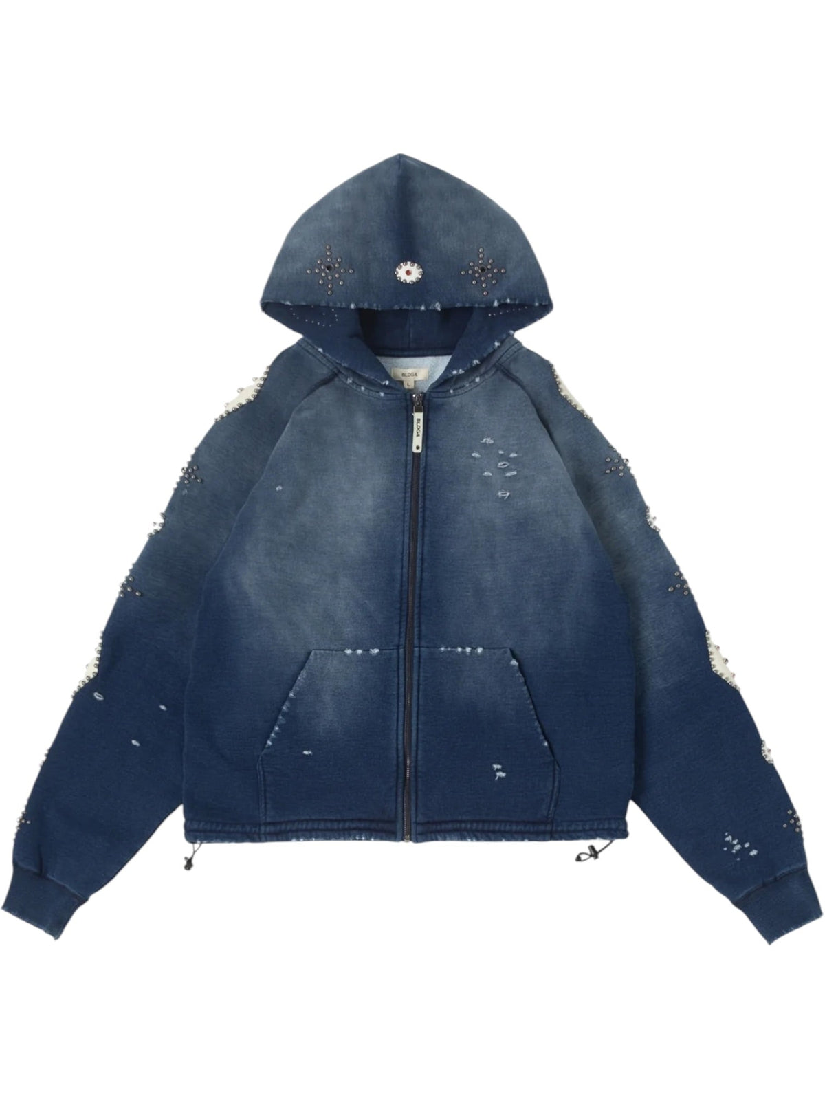 Bldg4 Falling Indigo Hoodie