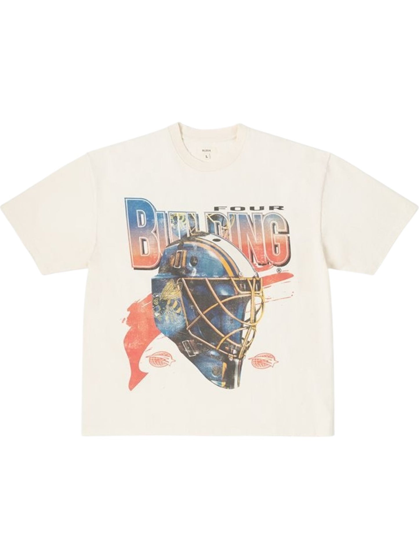 Bldg4 Flames SS Knit Antique White