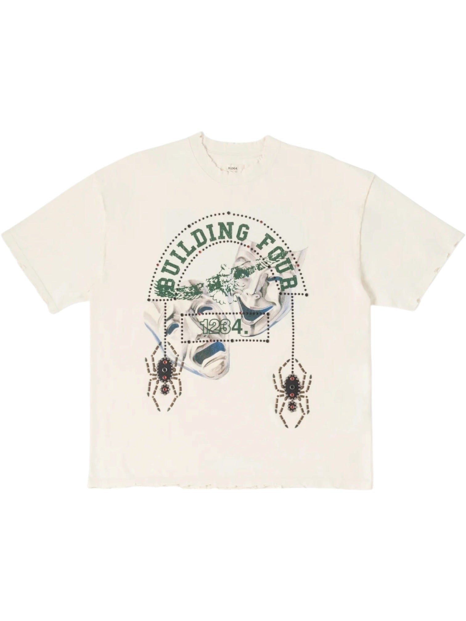 Bldg4 Notre Dame SS Knit Antique White