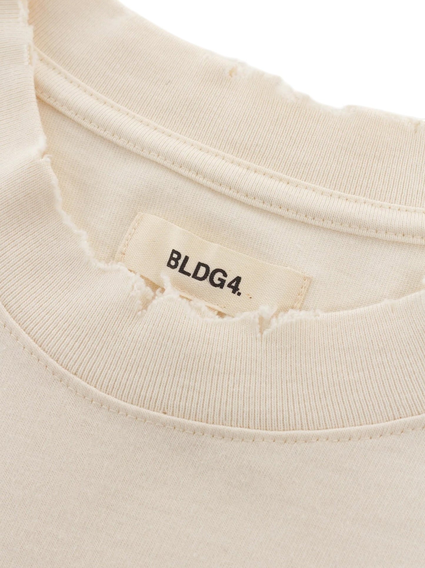 Bldg4 Notre Dame SS Knit Antique White