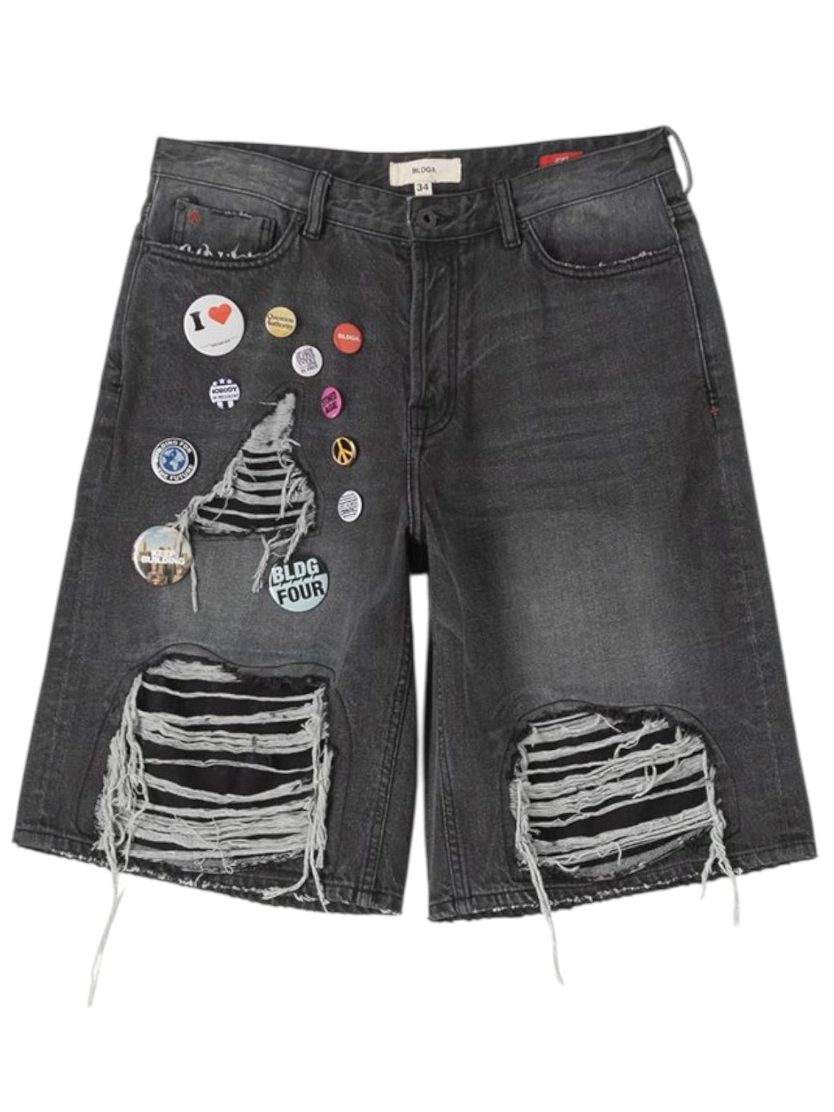 Bldg4 Pin Boy Black Short Buster Black